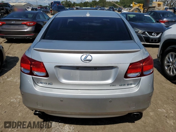 2008 Lexus GS 350 with VIN JTHCE96S280014374, listed as a Copart auction lot 73814724 with 0 mi miles and Salvage Title. Bid and sale history available at carsss.com. Image 6.
