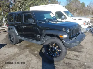 2018 Jeep Wrangler Unlimited Sport z VIN 1C4HJXDN5JW131695, wystawiony jako IAAI lot #41640197 z przebiegiem 115 622 mil mil oraz . Historia ofert i sprzedaży dostępna na DreamBid. Obrazek 1.