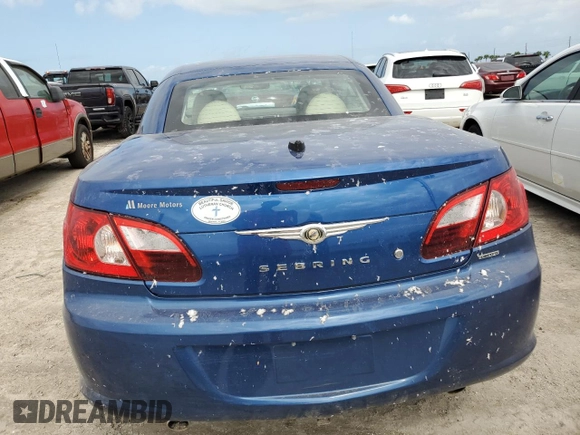 2008 Chrysler Sebring Limited with VIN 1C3LC65M18N300491, listed as a Copart auction lot 74578424 with 0 mi miles and Salvage Title. Bid and sale history available at carsss.com. Image 6.