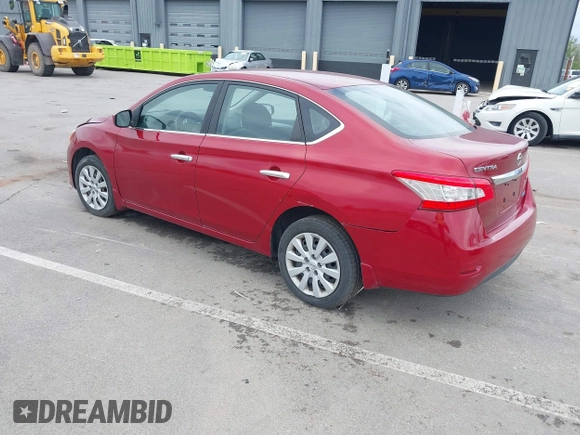 2014 Nissan Sentra S with VIN 3N1AB7AP8EY288627, listed as a IAAI auction lot 42173030 with 118,883 mi miles and . Bid and sale history available at DreamBid. Image 3.