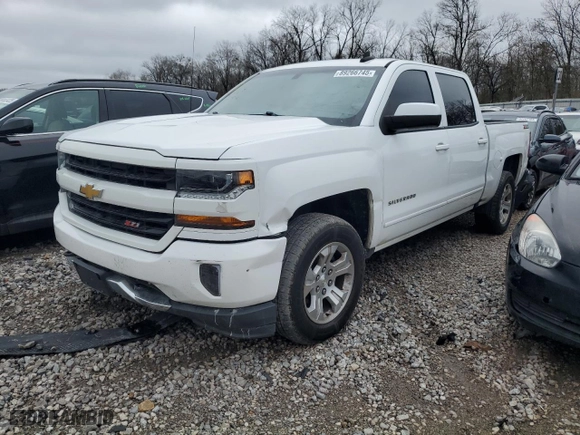 2018 Chevrolet Silverado 1500 LT with VIN 3GCUKREC6JG393695, listed as a Copart auction lot 89266745 with 218,828 mi miles and Clean Title. Bid and sale history available at carsss.com. Image 1.