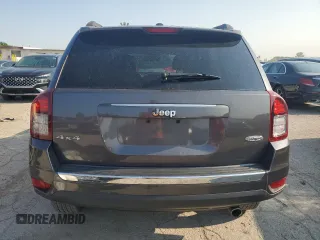 2017 Jeep Compass Latitude with VIN 1C4NJDEB4HD164960, listed as a Copart auction lot 59114645 with 118,921 mi miles and Salvage title. Bid and sale history available at DreamBid. Image 6.