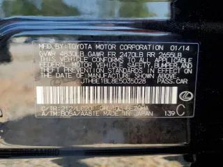 2014 Lexus GS 350 with VIN JTHBE1BL8E5035028, listed as a Copart auction lot 52447795 with 41,766 mi miles and Salvage Title. Bid and sale history available at carsss.com. Image 14.