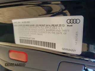 2020 Audi A4 Premium z VIN WAUDNAF4XLA071284, wystawiony jako Copart lot #57919234 z przebiegiem 60 947 mil mil oraz Szkoda całkowita • Salvage title. Historia ofert i sprzedaży dostępna na DreamBid. Obrazek 15.