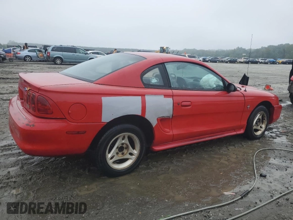 1996 Ford Mustang with VIN 1FALP4047TF193841, listed as a Copart auction lot 71792824 with 95,116 mi miles and Salvage Title. Bid and sale history available at carsss.com. Image 3.