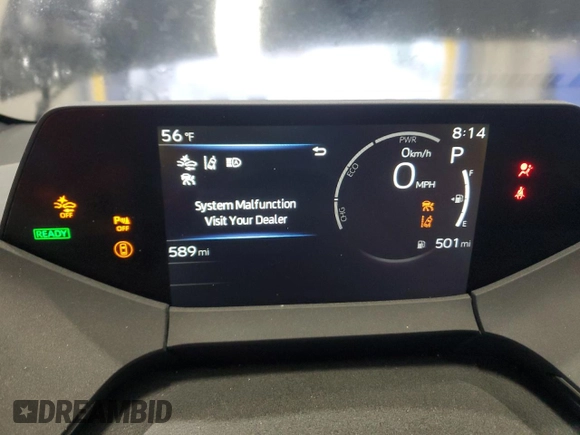 2024 Toyota Prius LE with VIN JTDACAAU4R3033906, listed as a Copart auction lot 52585675 with 589 mi miles and Salvage Title. Bid and sale history available at DreamBid. Image 9.