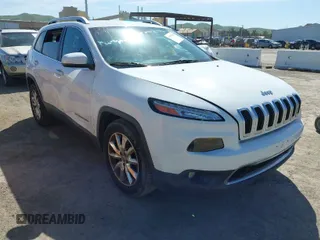 2016 Jeep Cherokee Limited with VIN 1C4PJLDB3GW221804, listed as a IAAI auction lot 41975767 with 126,883 mi miles. Bid and sale history available at carsss.com. Image 1.