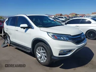 2015 Honda CR-V EX-L with VIN 5J6RM3H74FL016430, listed as a IAAI auction lot 42147267 with 117,656 mi miles. Bid and sale history available at carsss.com. Image 1.