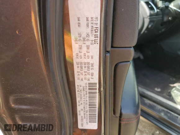2017 Jeep Grand Cherokee Trailhawk with VIN 1C4RJFLGXHC654112, listed as a Copart auction lot 56397195 with 168,136 mi miles and Salvage title. Bid and sale history available at DreamBid. Image 14.