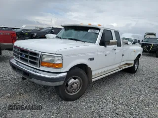 1996 Ford F-350 with VIN 1FTJX35G8TEA53429, listed as a Copart auction lot 55629255 with 123,145 mi miles and Salvage title. Bid and sale history available at DreamBid. Image 1.