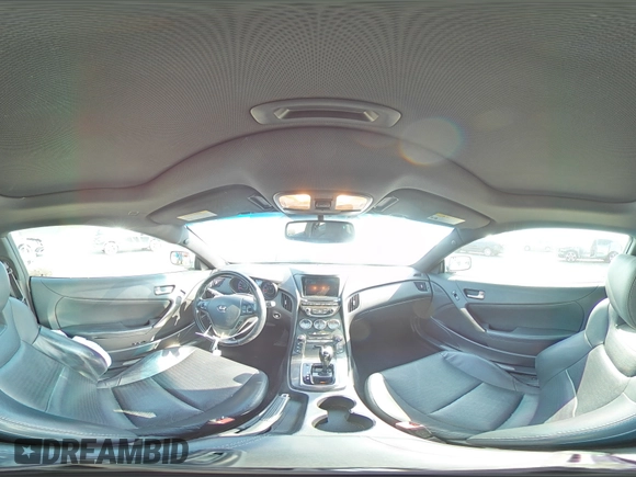 2013 Hyundai Genesis Coupe R-Spec with VIN KMHHU6KJ3DU112575, listed as a Copart auction lot 57287265 with 55,720 mi miles and Salvage title. Bid and sale history available at DreamBid. Image 14.