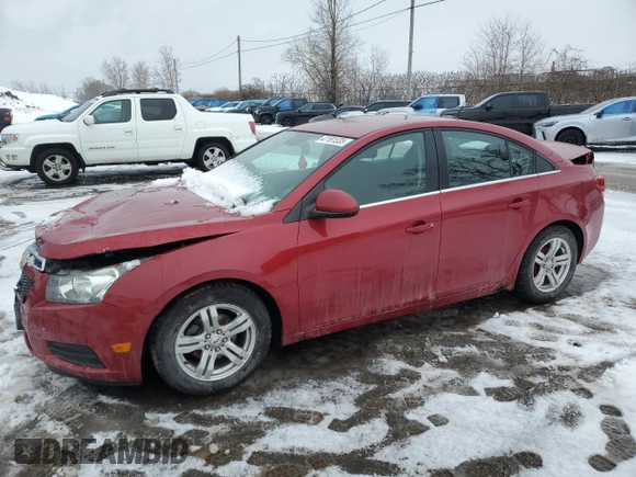 2013 Chevrolet Cruze 1LT with VIN 1G1PC5SB6D7314663, listed as a Copart auction lot 47181535 with 158,313 mi miles and Salvage Title. Bid and sale history available at carsss.com. Image 1.