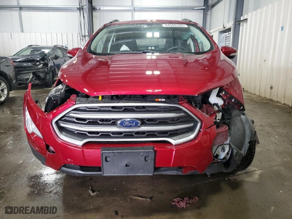 2020 Ford EcoSport SE with VIN MAJ6S3GL2LC384880, listed as a Copart auction lot 44549105 with 9,395 mi miles and Salvage Title. Bid and sale history available at carsss.com. Image 5.
