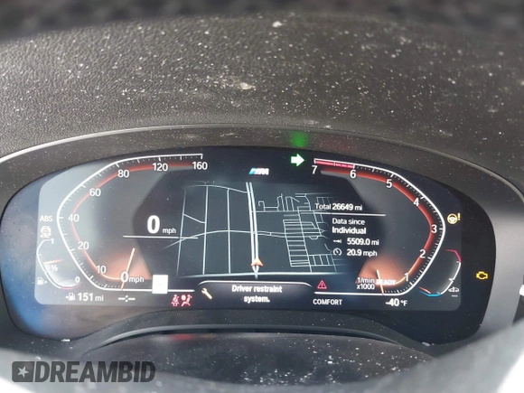 2021 BMW 5 Series 530i with VIN WBA53BH01MWX02468, listed as a IAAI auction lot 42115308 with 26,649 mi miles and . Bid and sale history available at DreamBid. Image 7.