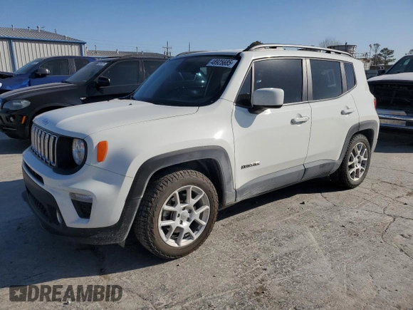 2020 Jeep Renegade Latitude with VIN ZACNJABB8LPL49510, listed as a Copart auction lot 48925685 with 47,431 mi miles and Salvage Title. Bid and sale history available at carsss.com. Image 1.