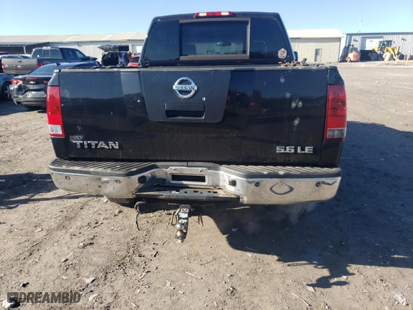 2007 Nissan Titan LE with VIN 1N6BA07B07N212551, listed as a Copart auction lot 84667984 with 130,484 mi miles and Salvage Title. Bid and sale history available at carsss.com. Image 6.