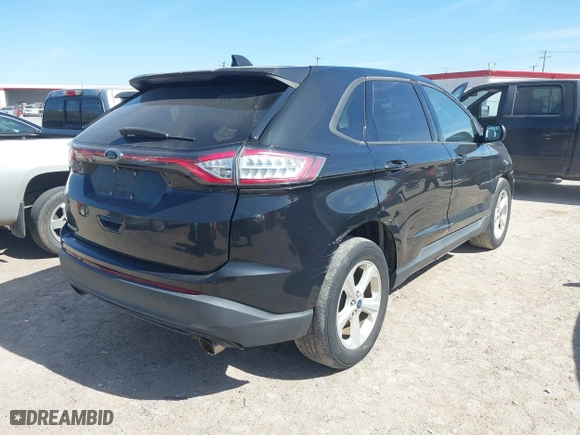 2015 Ford Edge SE with VIN 2FMTK3G80FBC33240, listed as a IAAI auction lot 41799359 with 221,359 mi miles. Bid and sale history available at carsss.com. Image 4.