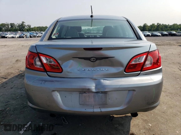 2008 Chrysler Sebring Limited with VIN 1C3LC66M08N277459, listed as a Copart auction lot 60237525 with 122,590 mi miles and Salvage title. Bid and sale history available at DreamBid. Image 6.