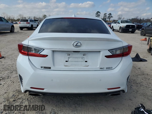 2016 Lexus RC 350 F Sport z VIN JTHHE5BCXG5013116, wystawiony jako Copart lot #42344265 z przebiegiem 104 241 mil mil oraz Szkoda całkowita • Salvage title. Historia ofert i sprzedaży dostępna na DreamBid. Obrazek 6.