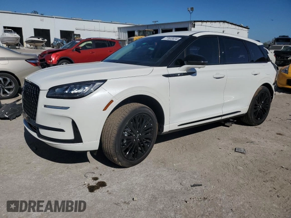 2024 Lincoln Corsair Premiere z VIN 5LMCJ1CAXRUL25175, wystawiony jako Copart lot #77633834 z przebiegiem 157 mil mil oraz Szkoda całkowita • Salvage title. Historia ofert i sprzedaży dostępna na DreamBid. Obrazek 1.