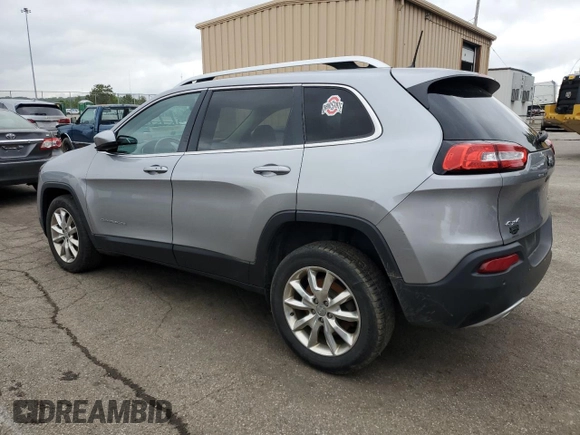2017 Jeep Cherokee Limited with VIN 1C4PJMDS2HW504590, listed as a Copart auction lot 57287625 with 119,502 mi miles and Salvage title. Bid and sale history available at DreamBid. Image 2.