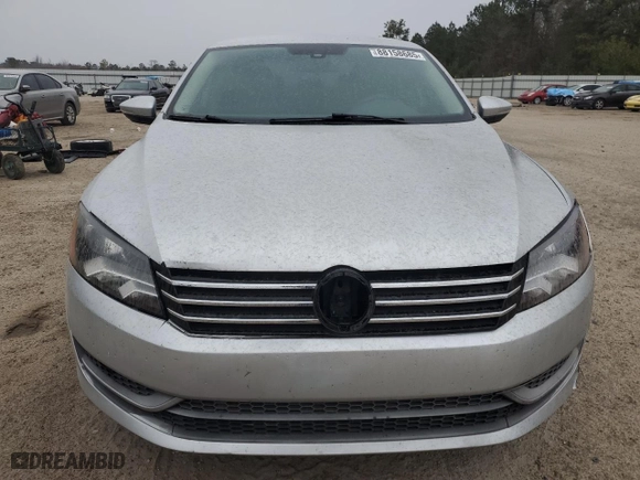 2012 Volkswagen Passat S with VIN 1VWAP7A39CC034567, listed as a Copart auction lot 88158685 with 108,718 mi miles and Salvage Title. Bid and sale history available at carsss.com. Image 5.