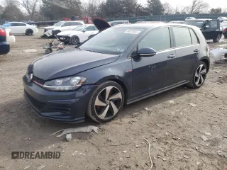 2020 Volkswagen Golf GTI S with VIN 3VW5T7AU3LM012441, listed as a Copart auction lot 44870844 with 37,738 mi miles. Bid and sale history available at carsss.com. Image 1.
