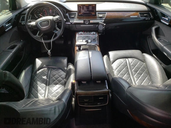 2017 Audi A8 Sport with VIN WAU43AFD3HN007397, listed as a Copart auction lot 54581173 with 77,961 mi miles and Salvage title. Bid and sale history available at DreamBid. Image 8.