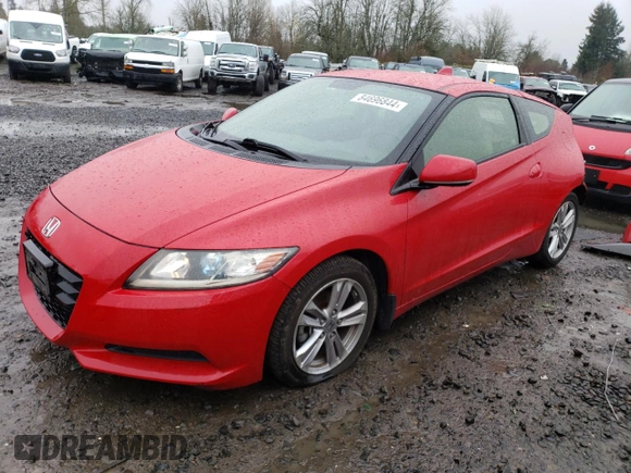 2012 Honda CR-Z with VIN JHMZF1D41CS003358, listed as a Copart auction lot 84696844 with 81,292 mi miles and Salvage Title. Bid and sale history available at carsss.com. Image 1.