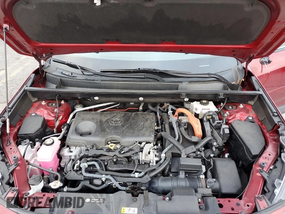 2021 Toyota RAV4 Hybrid XLE with VIN 2T3RWRFV4MW111102, listed as a Copart auction lot 64334365 with 37,662 mi miles and Salvage title. Bid and sale history available at DreamBid. Image 12.