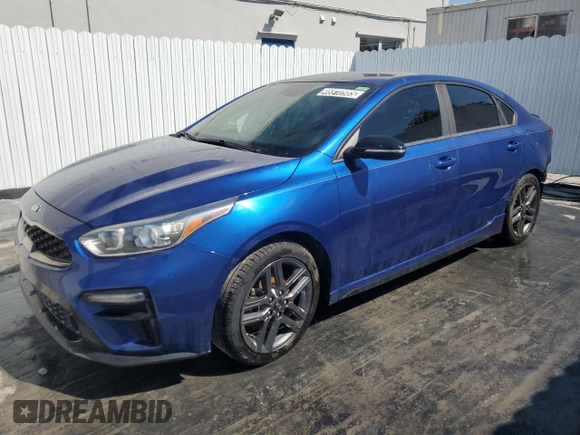 2020 Kia Forte GT-Line with VIN 3KPF34AD7LE160673, listed as a Copart auction lot 46910985 with 61,942 mi miles and Clean Title. Bid and sale history available at carsss.com. Image 1.