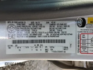 2015 Ford Fiesta SE z VIN 3FADP4EJ0FM212740, wystawiony jako Copart lot #63944573 z przebiegiem 123 037 mil mil oraz Szkoda całkowita • Salvage title. Historia ofert i sprzedaży dostępna na DreamBid. Obrazek 13.