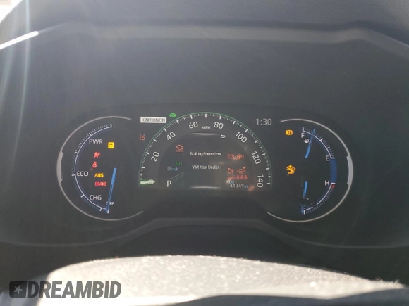 2021 Toyota RAV4 Hybrid XSE with VIN 2T3E6RFV4MW024394, listed as a Copart auction lot 50681165 with 41,349 mi miles and Salvage Title. Bid and sale history available at carsss.com. Image 9.