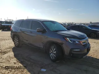 2021 Honda Pilot EX-L with VIN 5FNYF5H58MB001760, listed as a Copart auction lot 47061455 with 62,789 mi miles and Salvage Title. Bid and sale history available at carsss.com. Image 4.