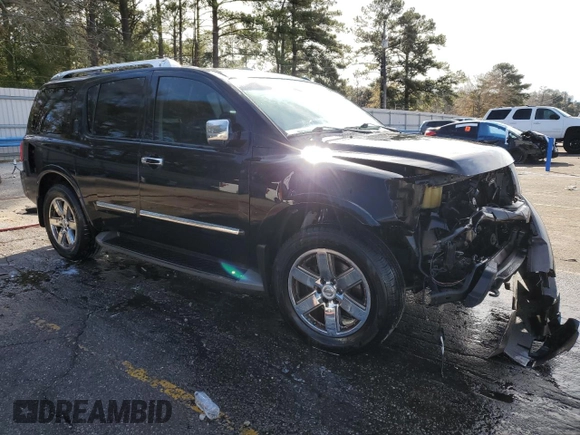 2014 Nissan Armada Platinum z VIN 5N1BA0NF8EN612889, wystawiony jako Copart lot #43404625 z przebiegiem 237 289 mil mil oraz Szkoda całkowita • Salvage title. Historia ofert i sprzedaży dostępna na DreamBid. Obrazek 4.