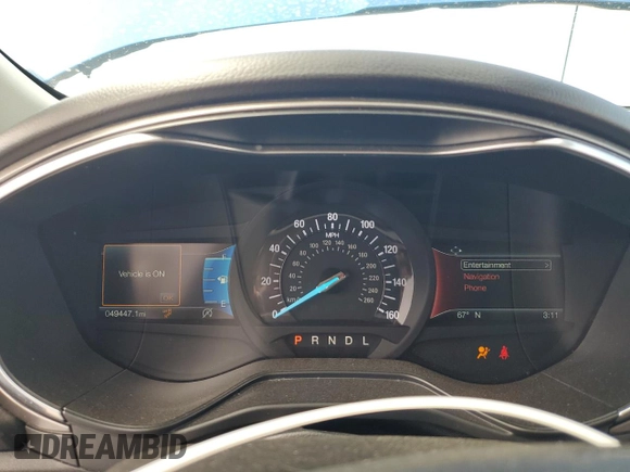 2020 Ford Fusion SE with VIN 3FA6P0HD1LR229004, listed as a Copart auction lot 54538675 with 49,447 mi miles and Salvage Title. Bid and sale history available at DreamBid. Image 9.