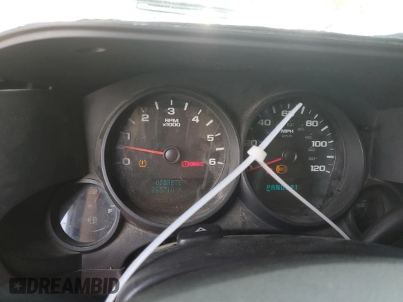 2007 Chevrolet Silverado 1500 Work Truck with VIN 2GCEC19C871708785, listed as a Copart auction lot 54674595 with 265,718 mi miles and Salvage Title. Bid and sale history available at DreamBid. Image 9.