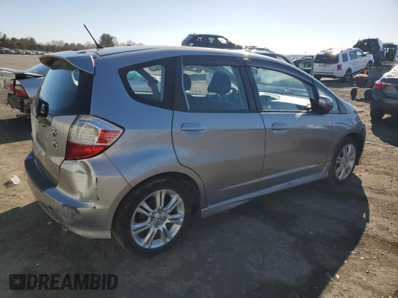 2009 Honda Fit Sport w/Navi with VIN JHMGE88639S020590, listed as a Copart auction lot 48403795 with 0 mi miles and Salvage Title. Bid and sale history available at carsss.com. Image 3.