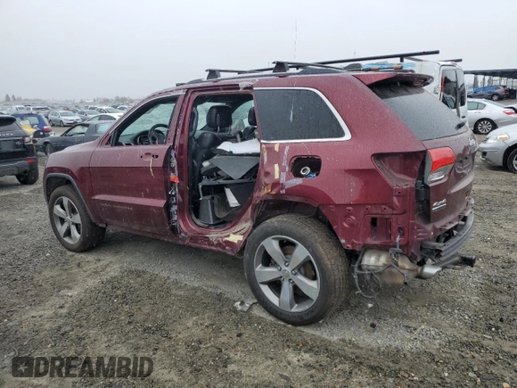 2016 Jeep Grand Cherokee Limited with VIN 1C4RJFBM7GC319718, listed as a Copart auction lot 45948905 with Not provided miles and Salvage title. Bid and sale history available at DreamBid. Image 2.