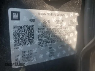 2018 GMC Canyon 4WD All Terrain w/Cloth with VIN 1GTG6CEN0J1301365, listed as a Copart auction lot 69886294 with 61,857 mi miles and Salvage Title. Bid and sale history available at carsss.com. Image 12.