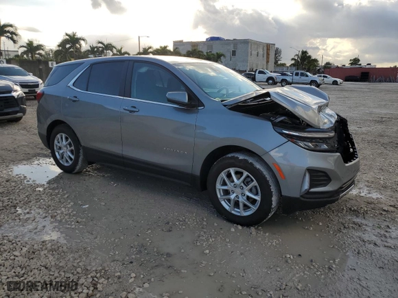 2024 Chevrolet Equinox LT with VIN 3GNAXTEG0RL249476, listed as a Copart auction lot 87029284 with 27,053 mi miles and Clean Title. Bid and sale history available at carsss.com. Image 4.