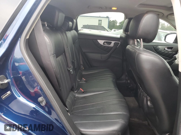 2016 Infiniti QX70 with VIN JN8CS1MU0GM671928, listed as a Copart auction lot 54887775 with 163,054 mi miles and Salvage title. Bid and sale history available at DreamBid. Image 11.