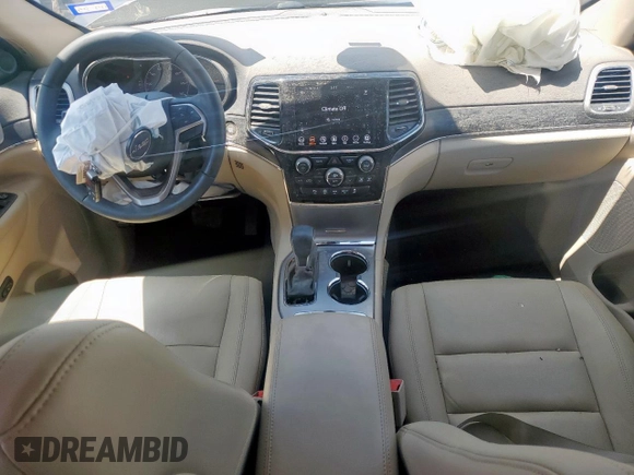 2020 Jeep Grand Cherokee Limited with VIN 1C4RJFBG7LC122696, listed as a Copart auction lot 55176195 with 12,144 mi miles and Salvage title. Bid and sale history available at DreamBid. Image 8.