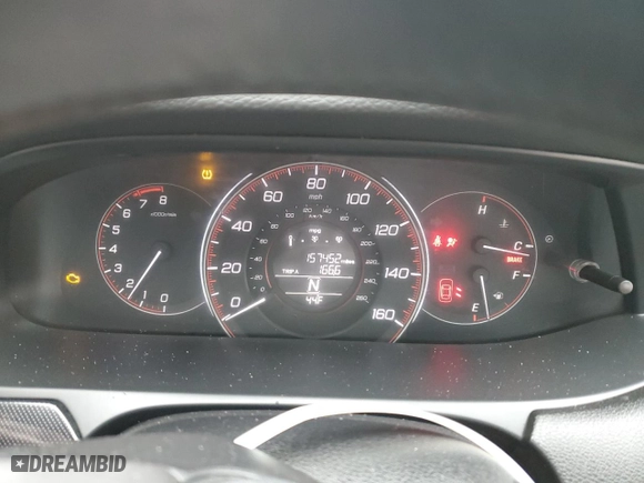 2014 Honda Accord Sedan Sport with VIN 1HGCR2F56EA263162, listed as a Copart auction lot 52327815 with 157,452 mi miles and Salvage Title. Bid and sale history available at carsss.com. Image 9.