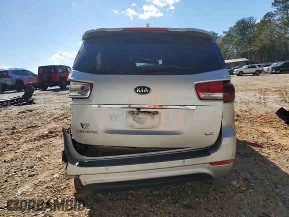 2017 Kia Sedona LX with VIN KNDMB5C11H6240857, listed as a Copart auction lot 50376625 with 218,161 mi miles and Salvage Title. Bid and sale history available at DreamBid. Image 6.