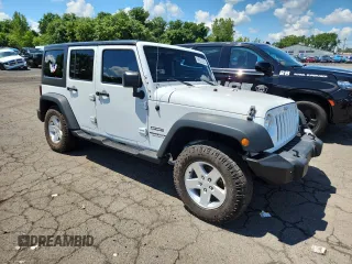 2015 Jeep Wrangler Unlimited Freedom with VIN 1C4HJWDGXFL755528, listed as a Copart auction lot 64927525 with 111,096 mi miles and Salvage title. Bid and sale history available at DreamBid. Image 4.
