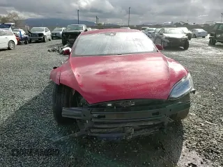 2015 Tesla Model S 85D with VIN 5YJSA1E23FF115854, listed as a Copart auction lot 48938485 with 96,596 mi miles and Salvage Title. Bid and sale history available at carsss.com. Image 10.
