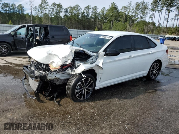 2024 Volkswagen Jetta Sport with VIN 3VWAM7BU6RM074340, listed as a Copart auction lot 45188935 with 21,061 mi miles and Salvage title. Bid and sale history available at DreamBid. Image 1.