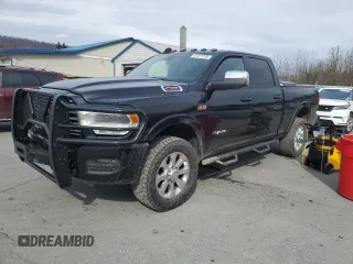 2019 Ram 2500 Laramie with VIN 3C6UR5FJ0KG713491, listed as a Copart auction lot 47077735 with 52,051 mi miles and Salvage Title. Bid and sale history available at carsss.com. Image 1.