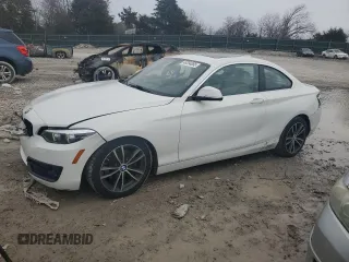 2018 BMW 2 Series 230i xDrive with VIN WBA2J3C52JVD48952, listed as a Copart auction lot 46394065 with 77,274 mi miles and Salvage Title. Bid and sale history available at carsss.com. Image 1.